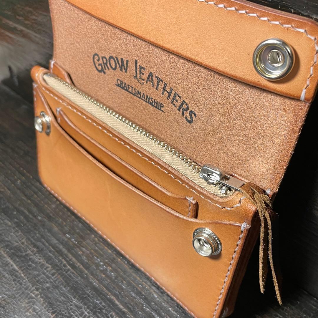 リアルサドルレザー　ミドルトラッカーウォレット2層