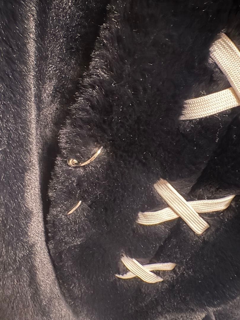 REFLEM レフレム ピアス付きうさ耳 BIGファーパーカー ブラック