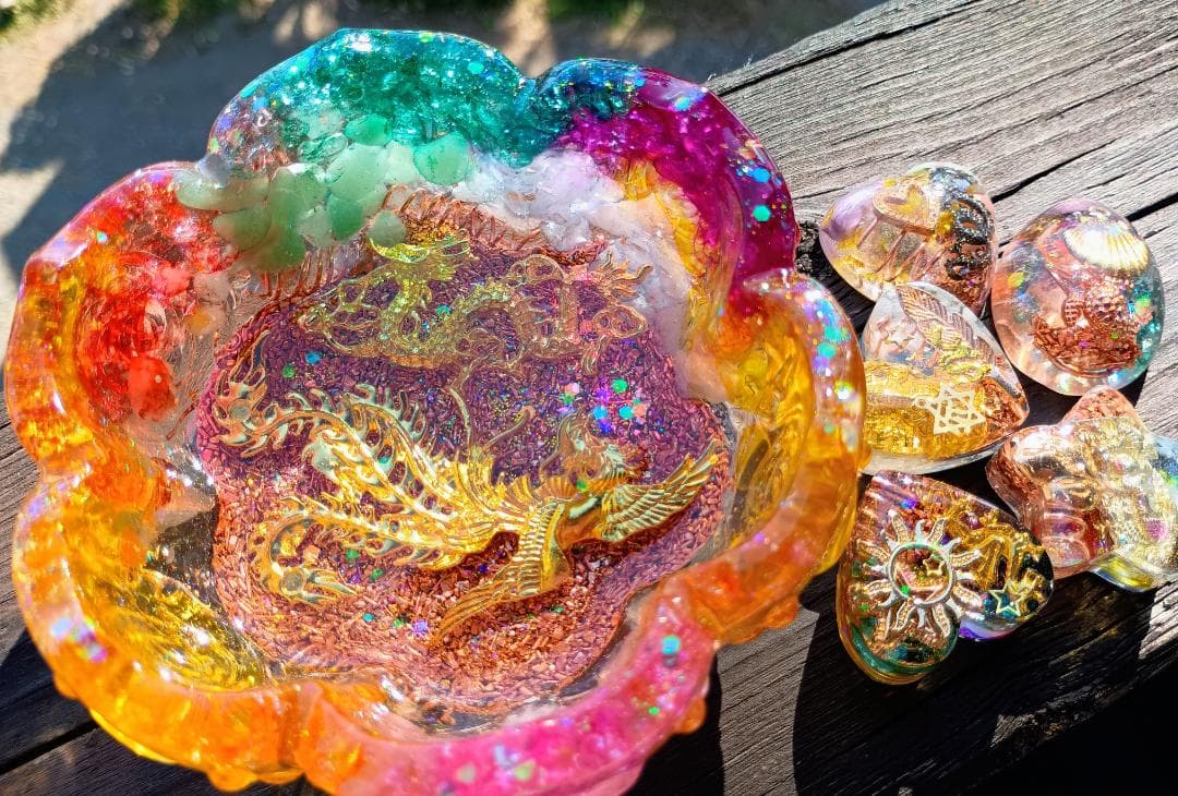 大きなお花型❀JEWELRY⭐オルゴナイト⭐十六夜♡美月✨さま♥️おまとめ専用