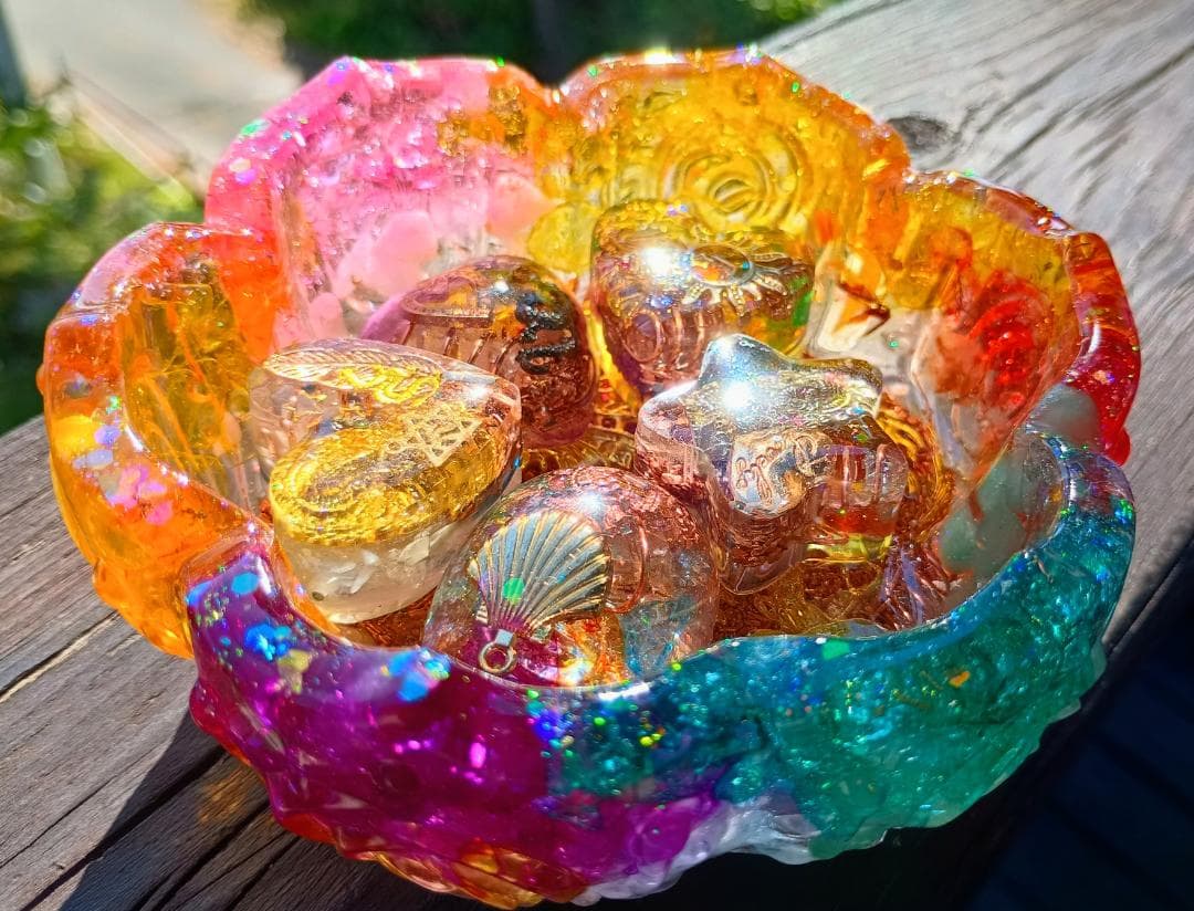 大きなお花型❀JEWELRY⭐オルゴナイト⭐十六夜♡美月✨さま♥️おまとめ専用