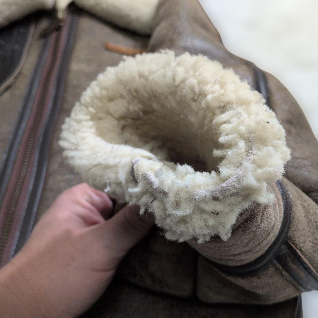 超良品 AVIREX B-3　38　リアルムートン ボア　胸タグ　L〜XL