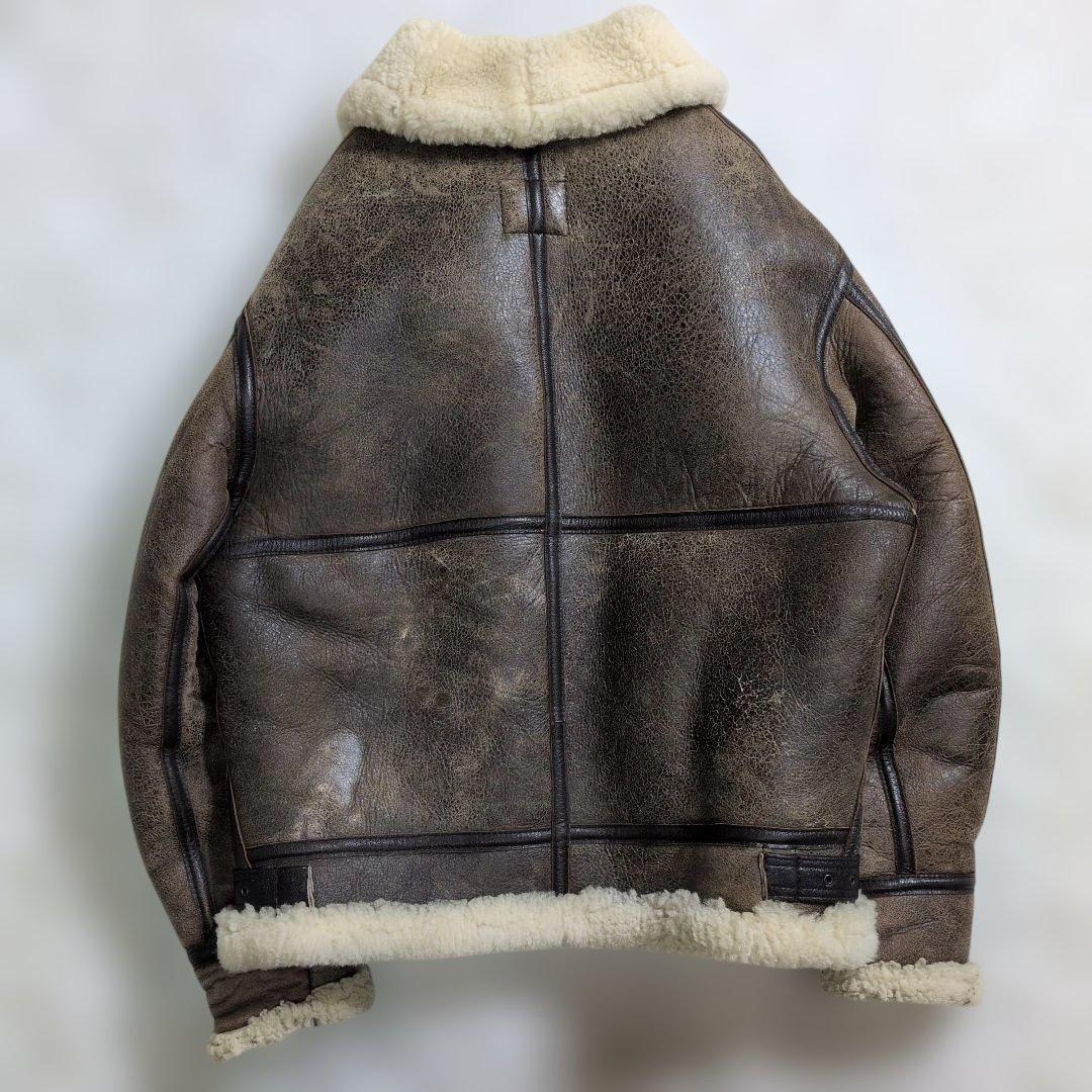 超良品 AVIREX B-3　38　リアルムートン ボア　胸タグ　L〜XL