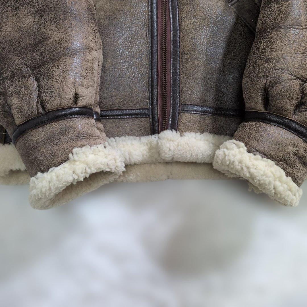 超良品 AVIREX B-3　38　リアルムートン ボア　胸タグ　L〜XL