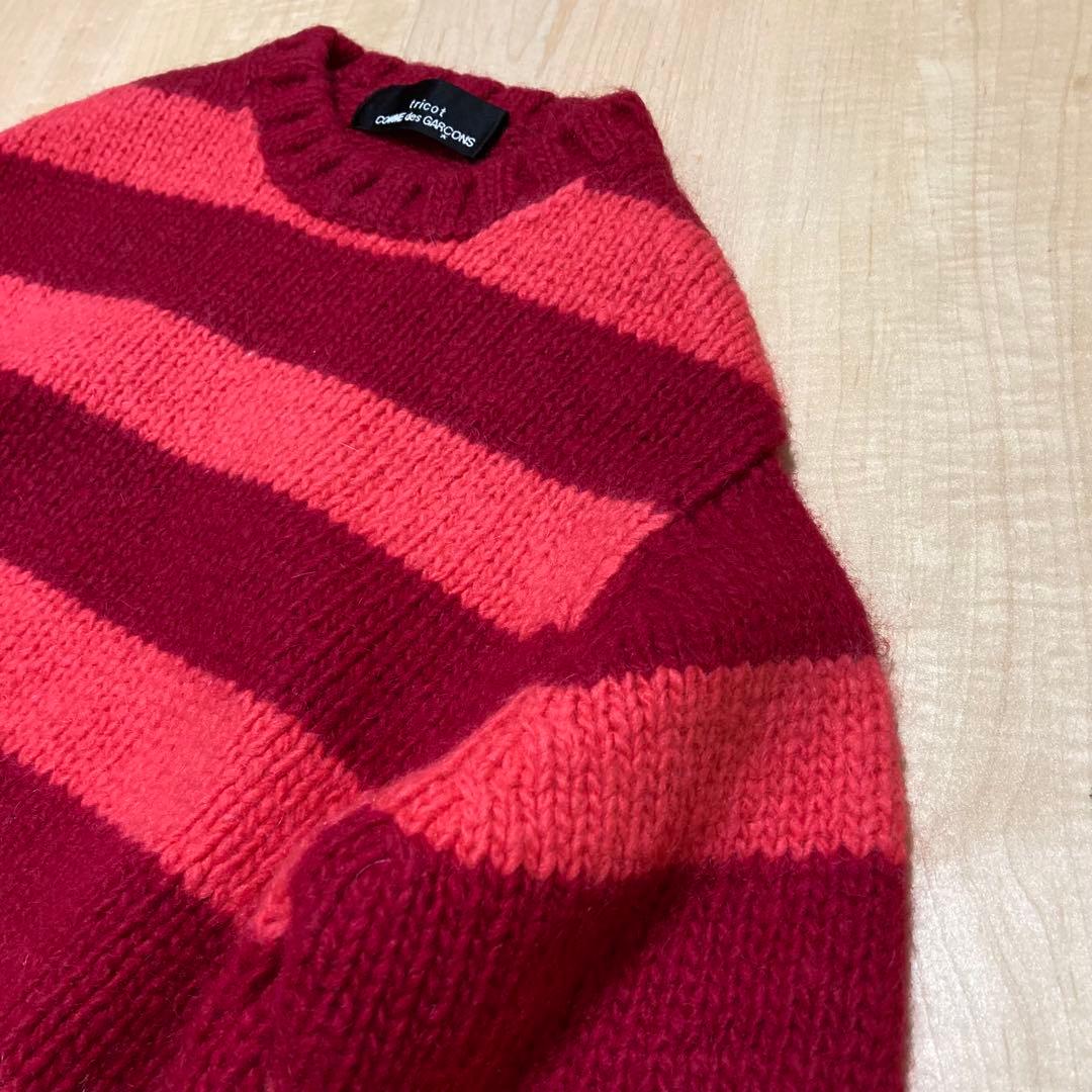 美品！トリココムデギャルソン AD2002 変形 ボーダー ニット