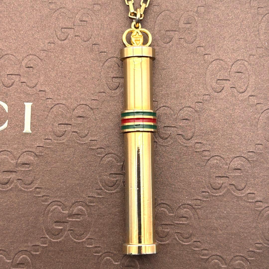 美品✨ GUCCI ネックレス オールドグッチ シェリーライン パフュームボトル