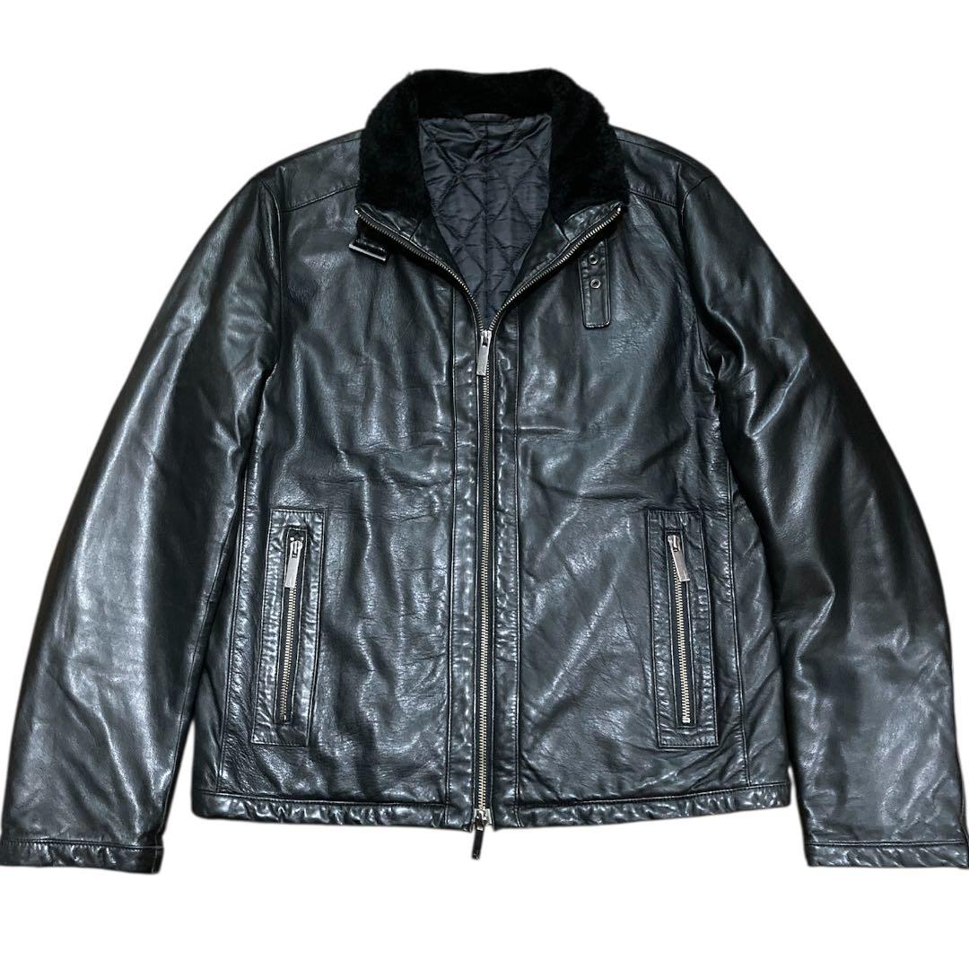   カルバンクライン ラムレザー レザージャケット L