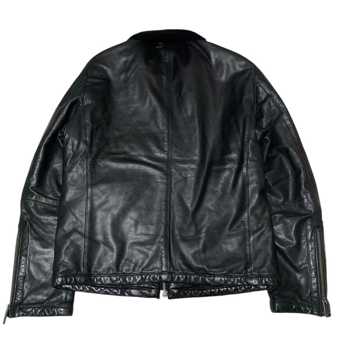   カルバンクライン ラムレザー レザージャケット L