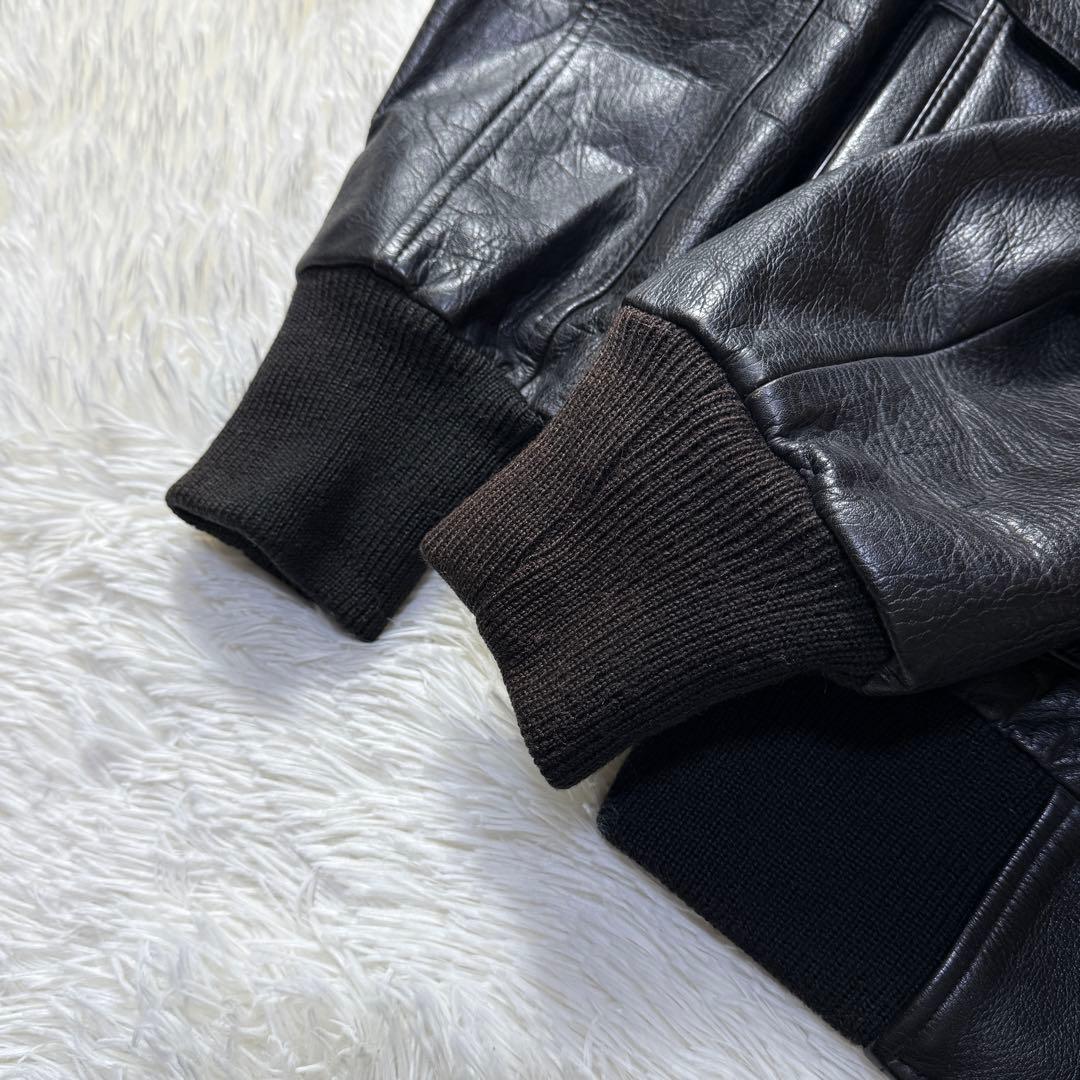 【90s】G-1 フライトレザージャケット M 襟ボア・ライナー付き完品！