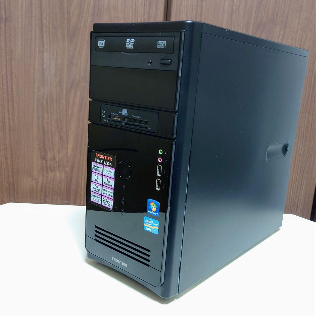 FRONTIER Corei7 メモリ16GB SSD512GB デスクトップ