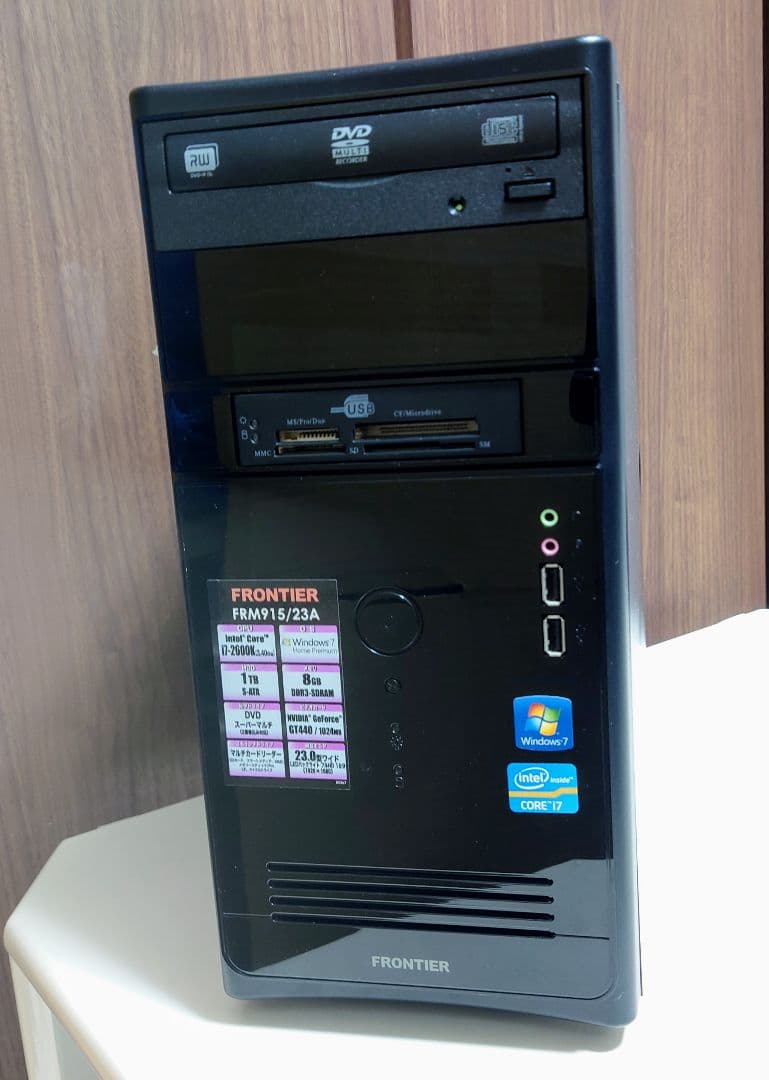 FRONTIER Corei7 メモリ16GB SSD512GB デスクトップ