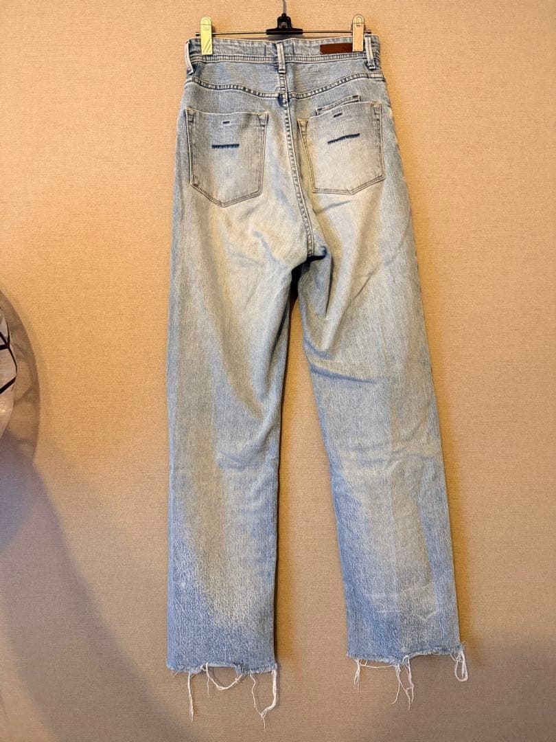 【美品】YANUK ヤヌーク ボーイズストレートLEA / COF デニム 23