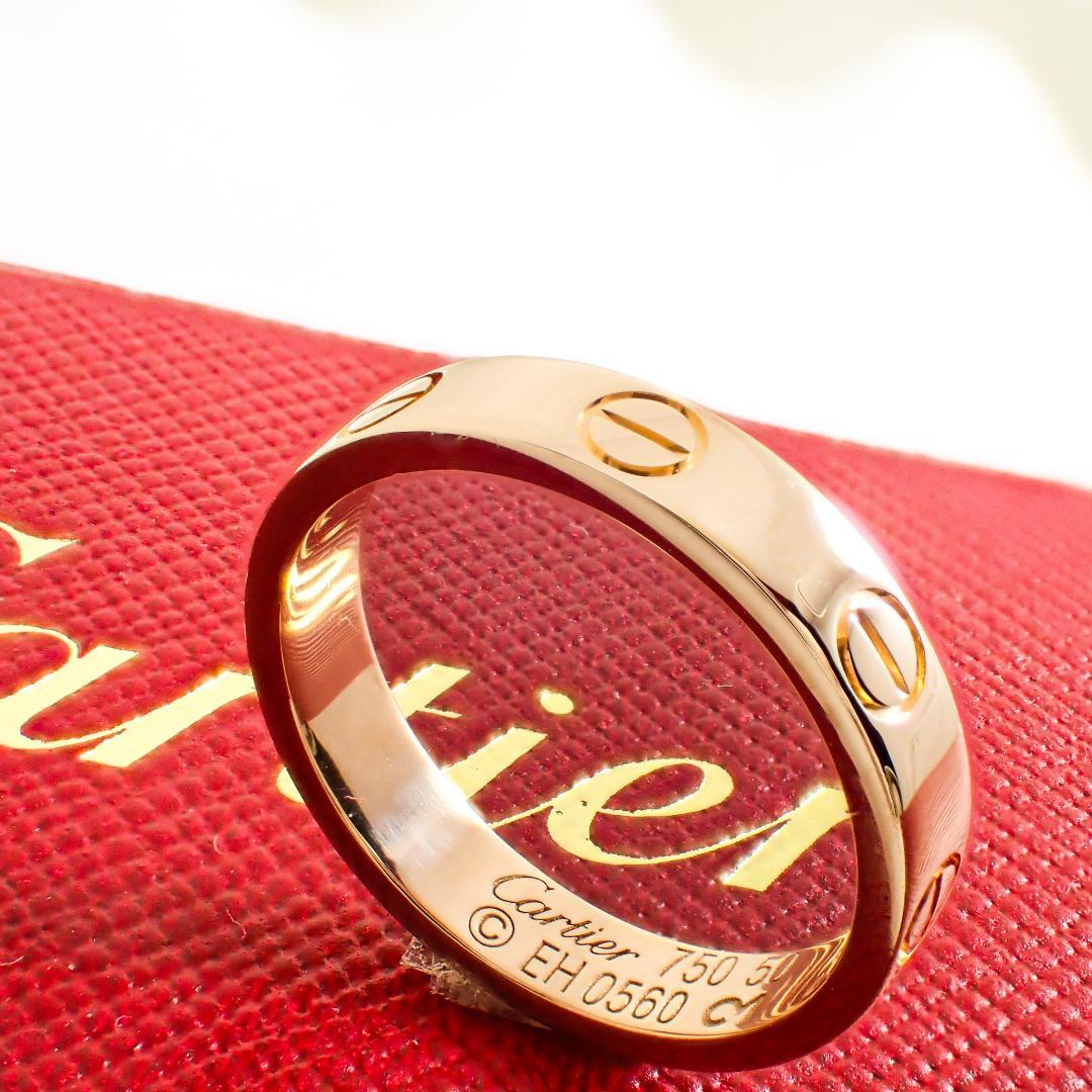 カルティエ Cartier K18PG ミニラブリング 50号 ピンクゴールド