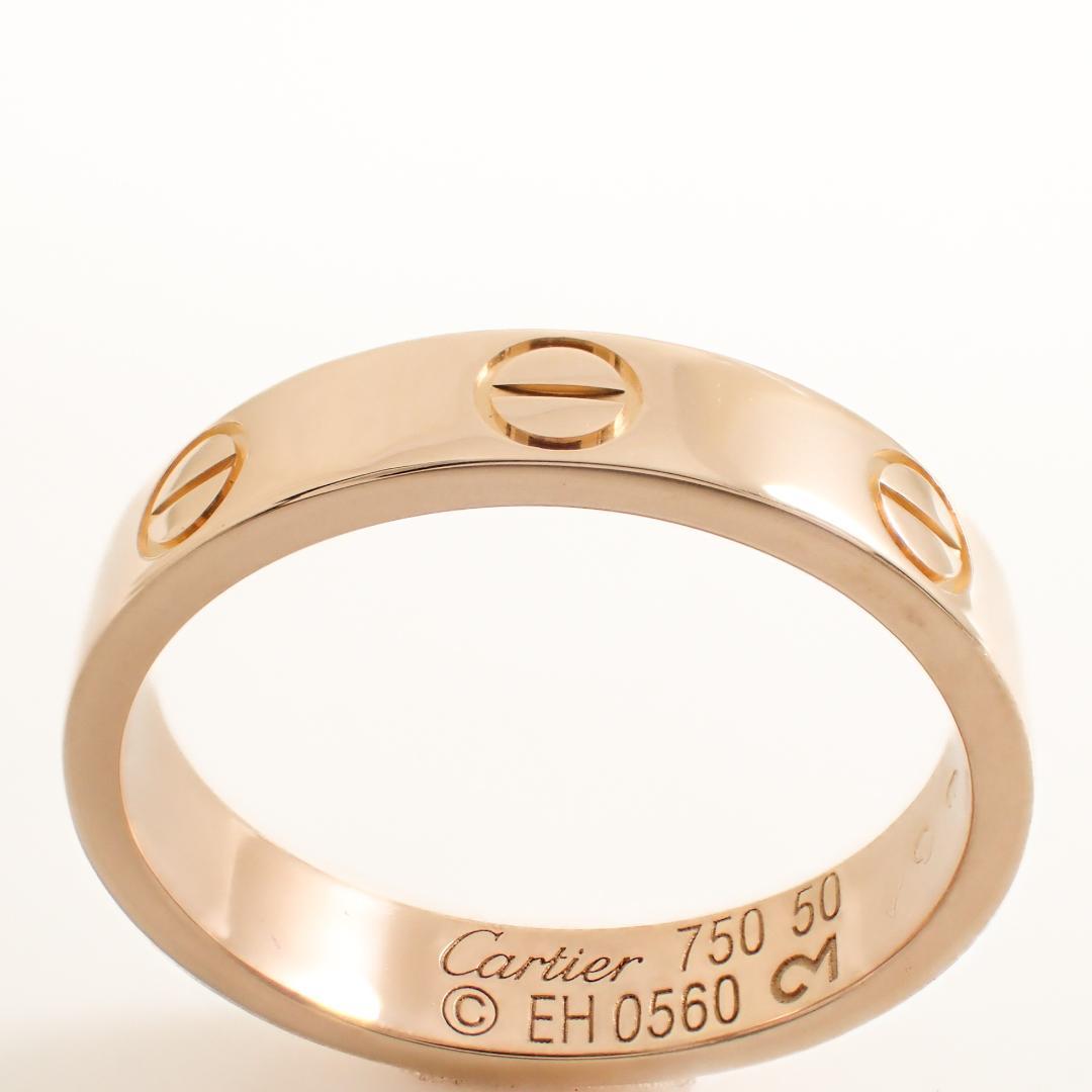 カルティエ Cartier K18PG ミニラブリング 50号 ピンクゴールド