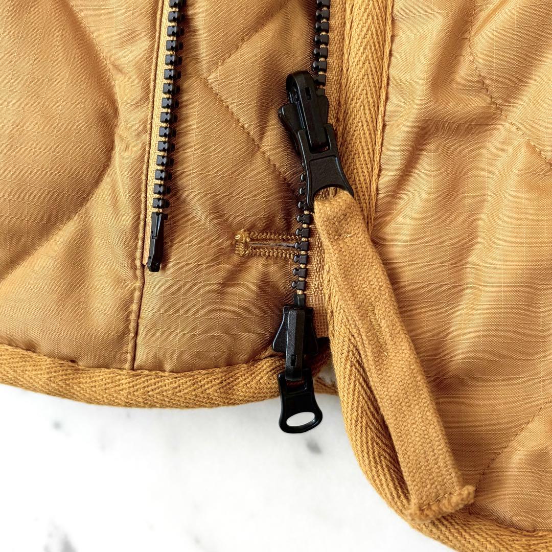 極美品　タイオン　ミリタリー リバーシブルクルーネックダウンジャケット　ボア