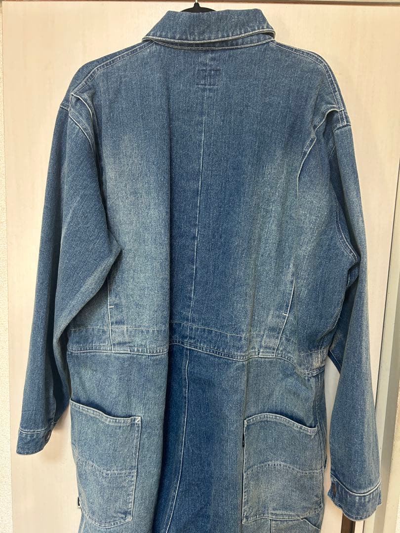 SAPEur 浜田雅功展 空を横切る飛行機雲 デニムツナギ Ｍサイズ