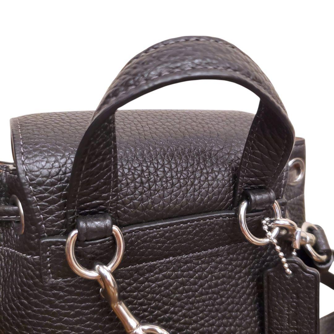 (美品) COACH アメリア コンバーチブル バックバック リュック レザー黒