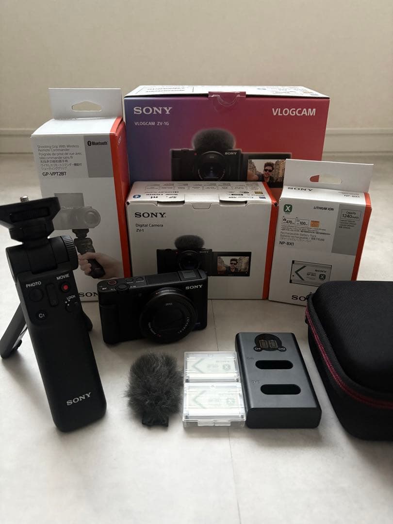 【美品】SONY VLOGCAM ZV-1G シューティンググリップキット