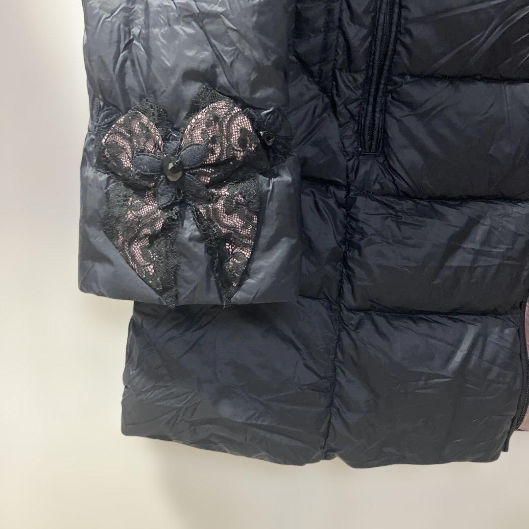 ＊美品＊amitie アミティエ ／ダウンジャケット　アウター　濃ネイビー