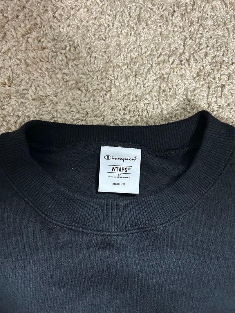 wtaps×champion academy crew neck M ブラック