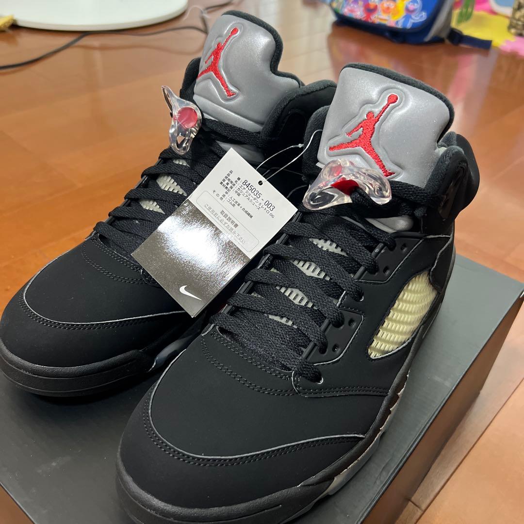 Nike Air Jordan 5 ブラック/グレー/レッド