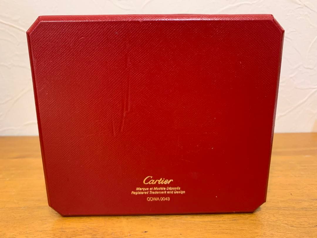 N0916-17★Cartier 空箱 赤 アクセサリーケース 2点セット