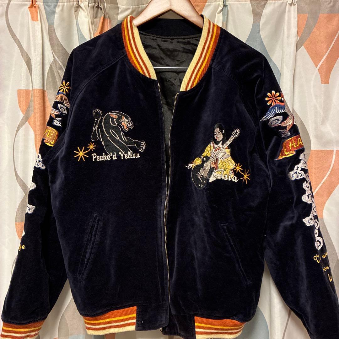 PEAK'ED YELLOW ピークドイエロー　別珍　ベロア　スカジャン　42