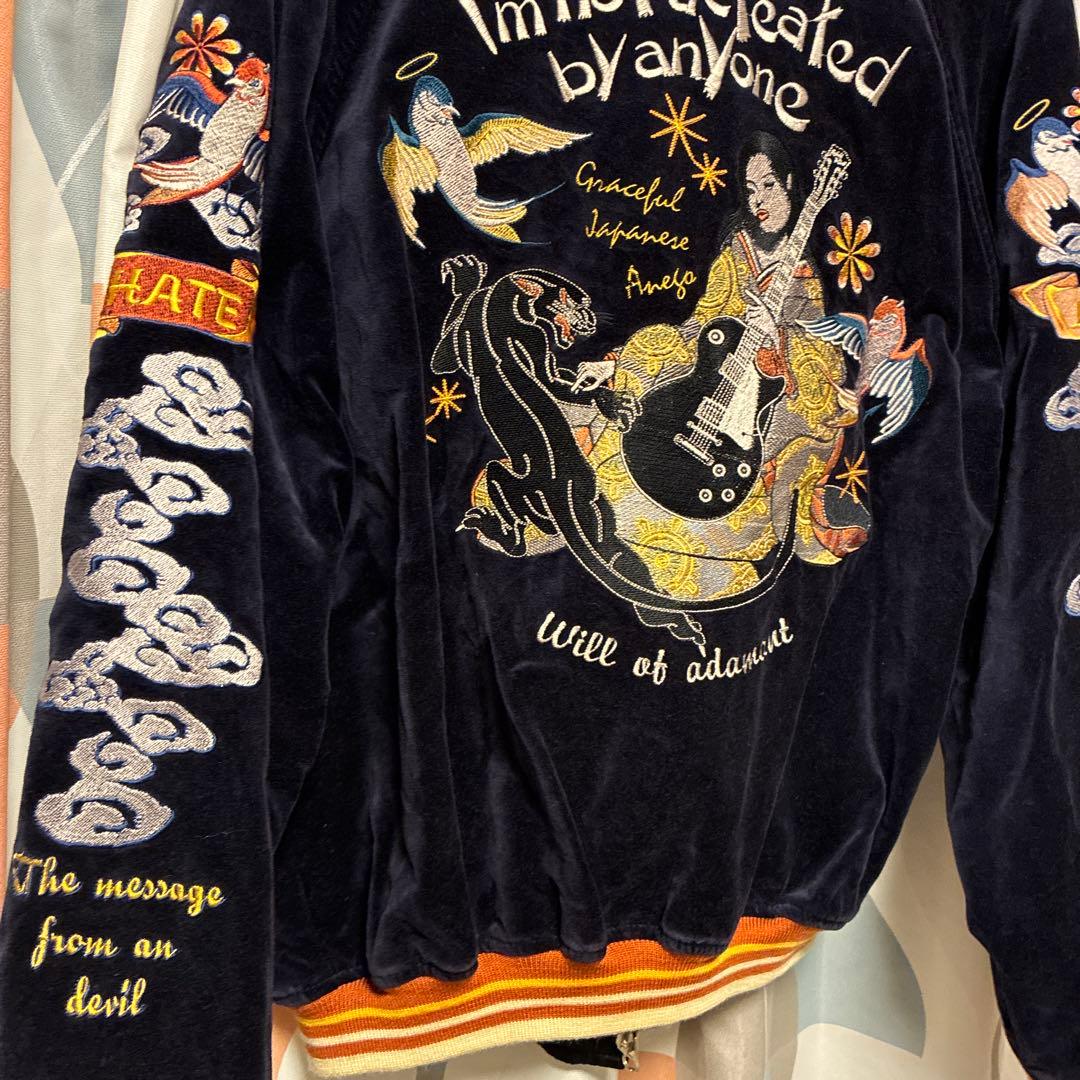 PEAK'ED YELLOW ピークドイエロー　別珍　ベロア　スカジャン　42