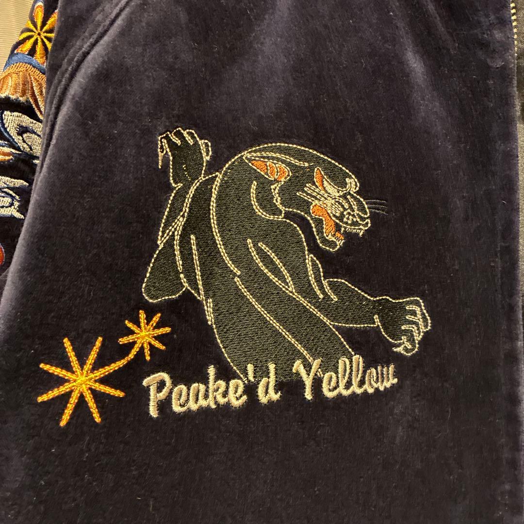 PEAK'ED YELLOW ピークドイエロー　別珍　ベロア　スカジャン　42