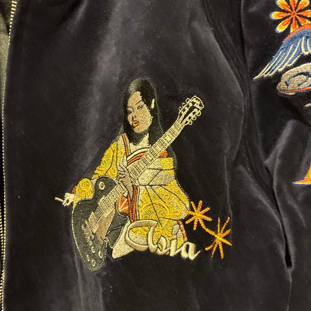 PEAK'ED YELLOW ピークドイエロー　別珍　ベロア　スカジャン　42