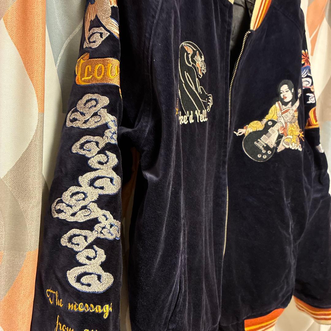 PEAK'ED YELLOW ピークドイエロー　別珍　ベロア　スカジャン　42