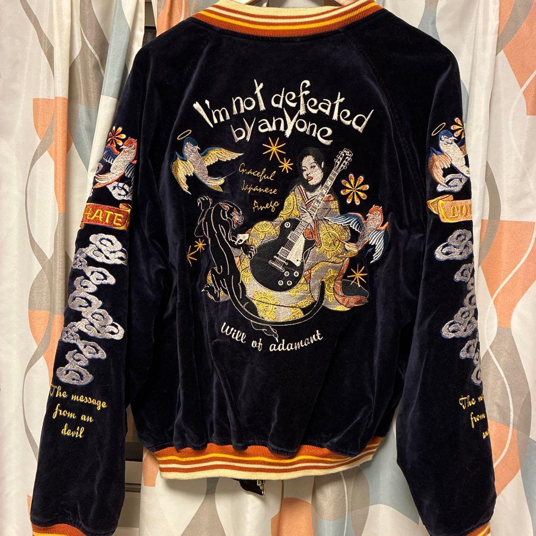 PEAK'ED YELLOW ピークドイエロー　別珍　ベロア　スカジャン　42