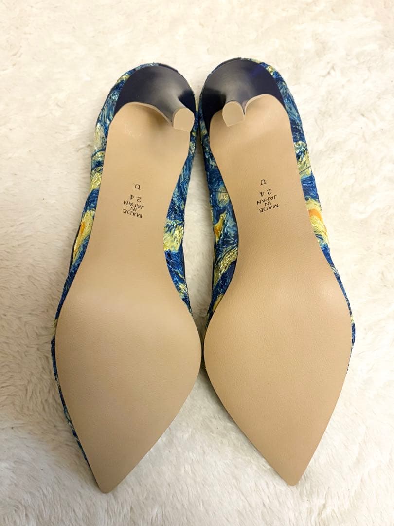 DIANAゴッホ風アートパンプス　DIANA ゴッホコラボ　星月夜　ハイヒール