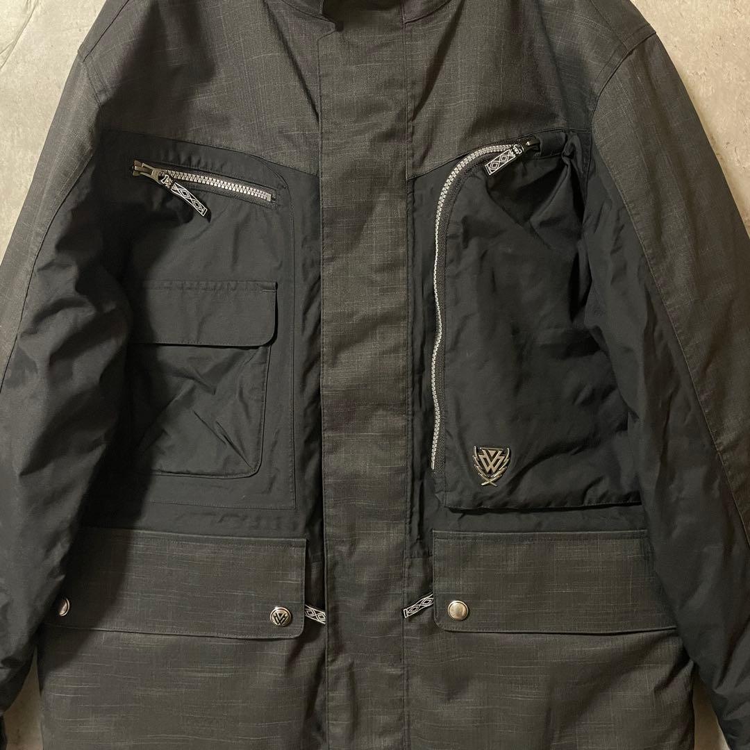 Burtonバートンスキーウェアスノーボードジャケットパーカーフード付黒ブラック