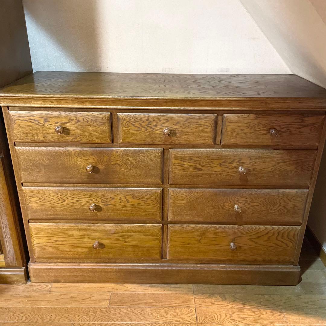 【オリーブオイル様】美品 ★直接お渡し限定(東京都)★アンティーク　木製チェスト