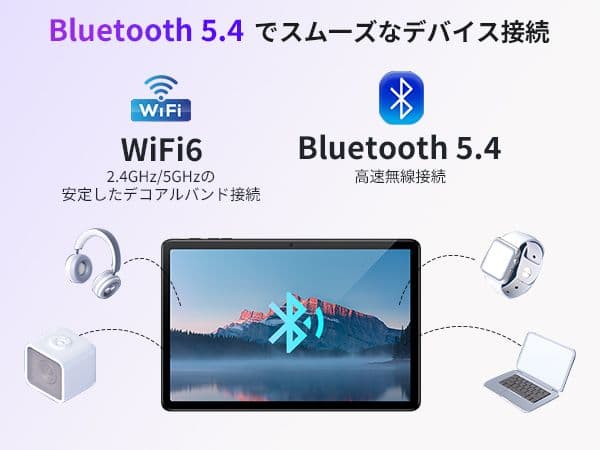 Android15 タブレット 10インチ wi-fiモデル 8コアCPU搭載