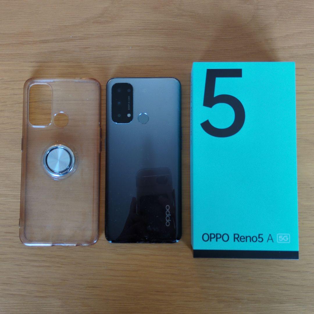 OPPO Reno5 A 5G 本体 画面保護フィルム クリアケース付き