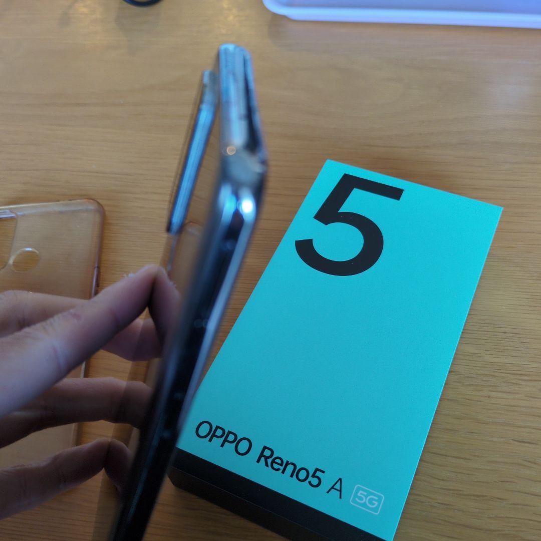 OPPO Reno5 A 5G 本体 画面保護フィルム クリアケース付き