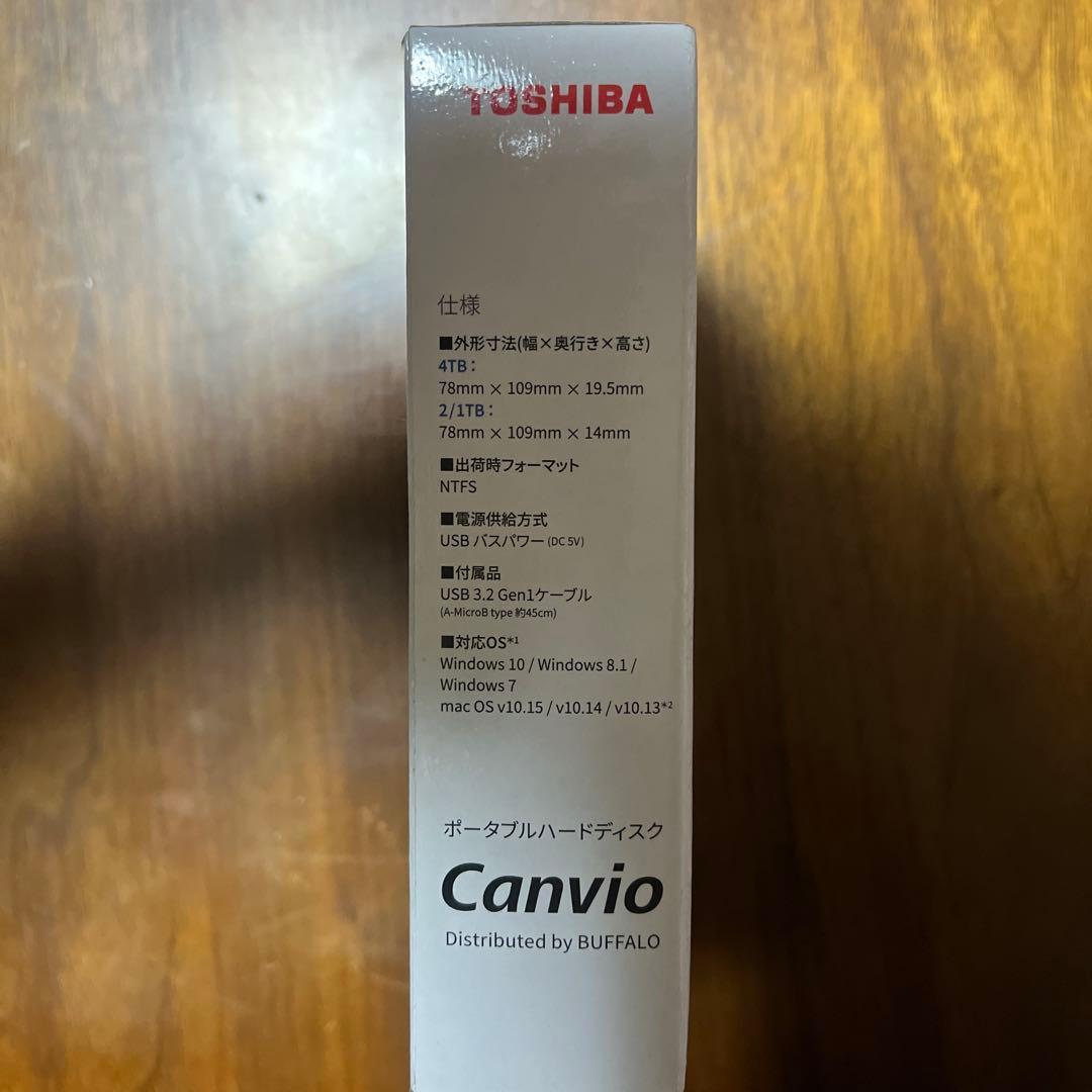 TOSHIBA Canvio 1TB 外付けハードディスク