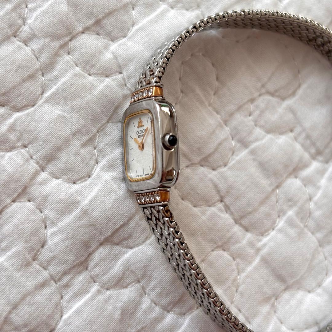 SEIKO セイコー クレドール 1E70-5130 18KT ダイヤモンド