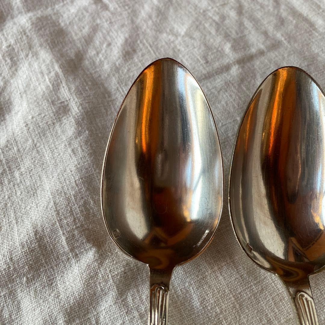 アンティーク　フランス製シルバープレートカトラリーセット各3本