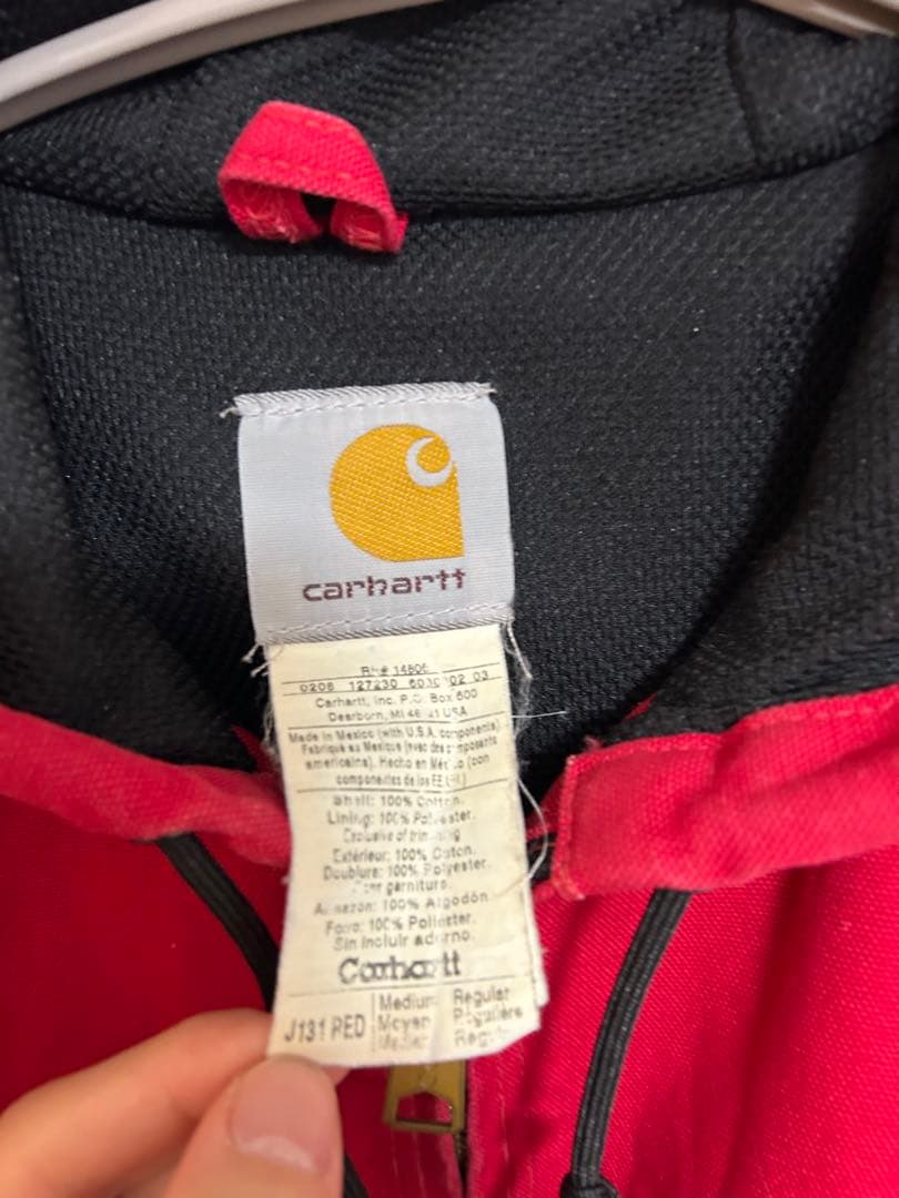 Carhartt アクティブジャケット　レッド　赤