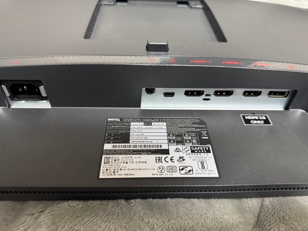 ZOWIE 24インチ モニター 144Hz 1ms DyAc