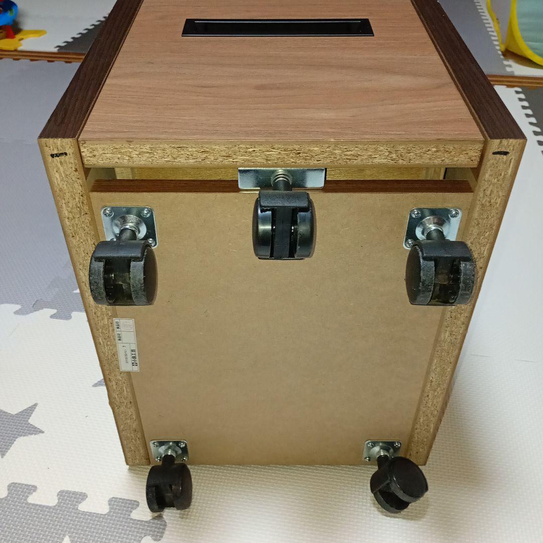 小島工芸 デスクワゴン「Com-5 C5D」ウォールモカ/ウッディウェンジ