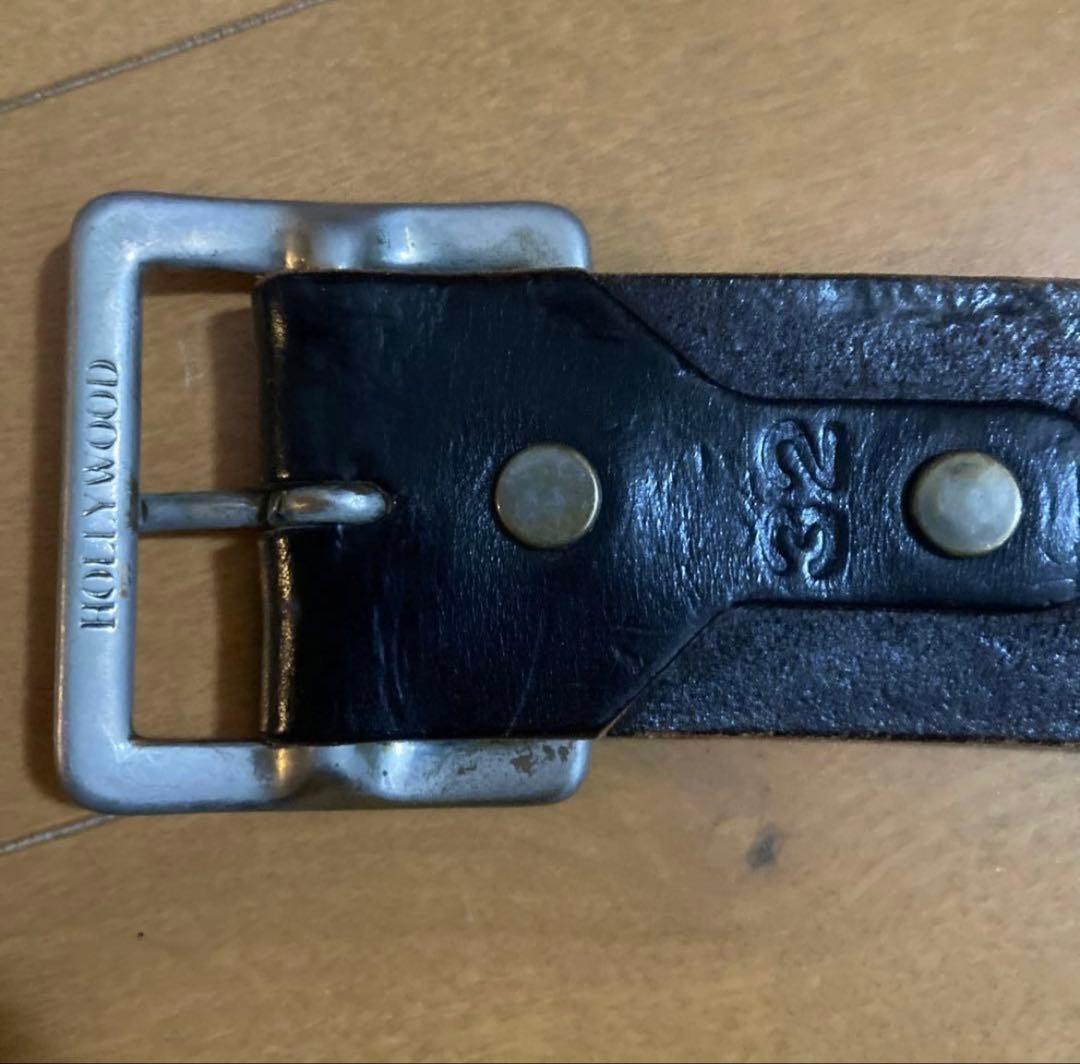 HTCピーナッツオーバーレイベルト・ブラックレザー・32 クロコ