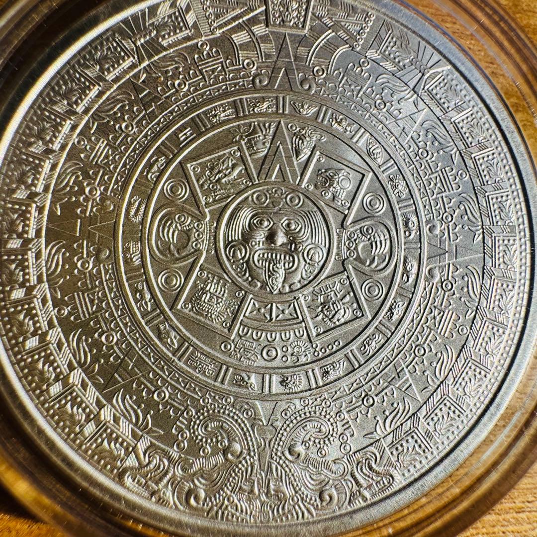 アステカカレンダー　1オンス 銀貨