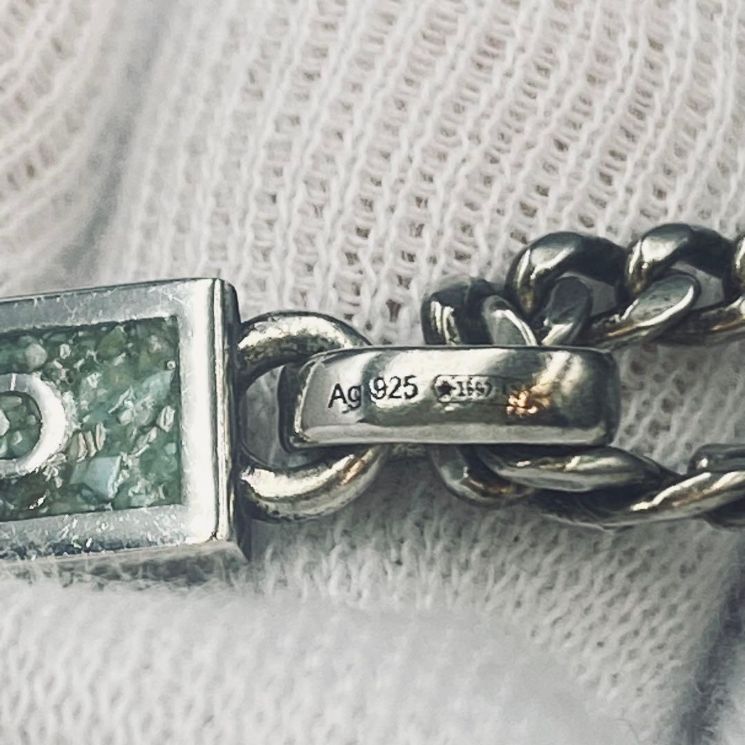 美品＊グッチGUCCI＊シルバー エナメル グルメット ペンダントネックレス