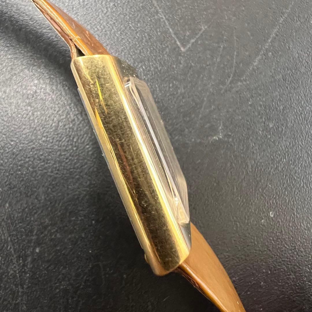 希少 オメガ デビル レクタン 手巻き ブラウンツートン ゴールド ヴィンテージ