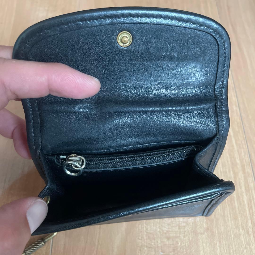 オールドコーチ ケース キーリング付 コンパクトウォレット 本革