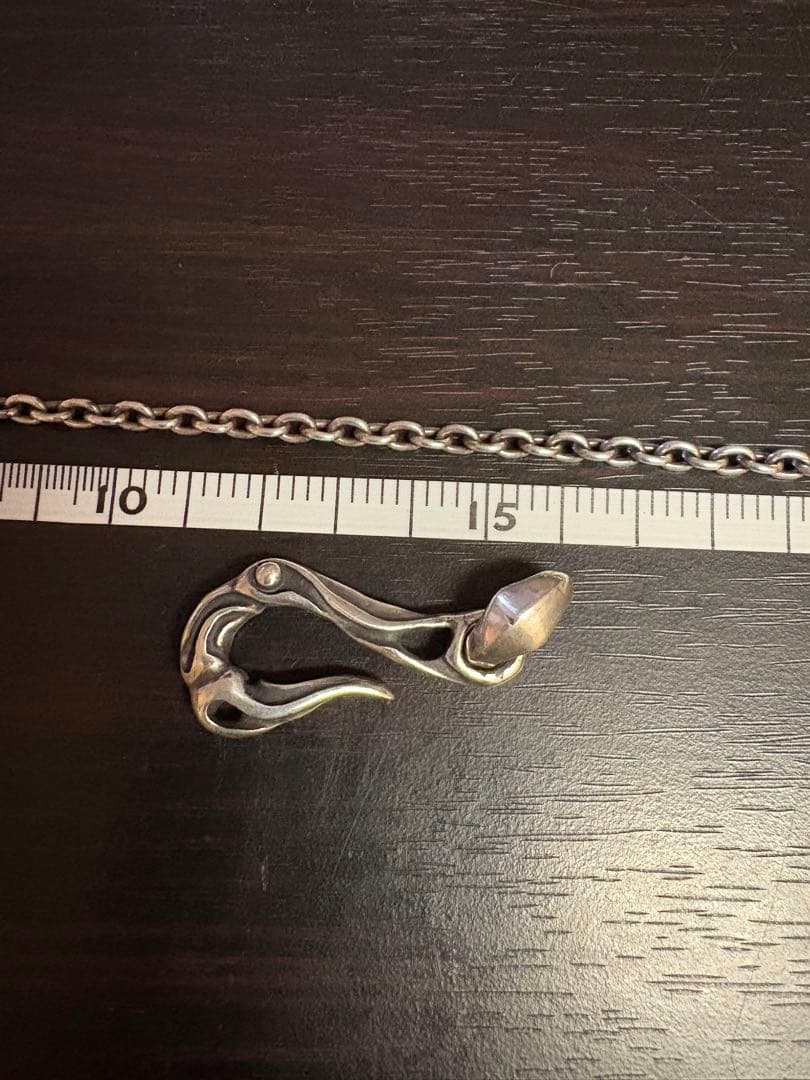 ペンダントトップ60センチチェーンセットSilver925 クロム カムホート系