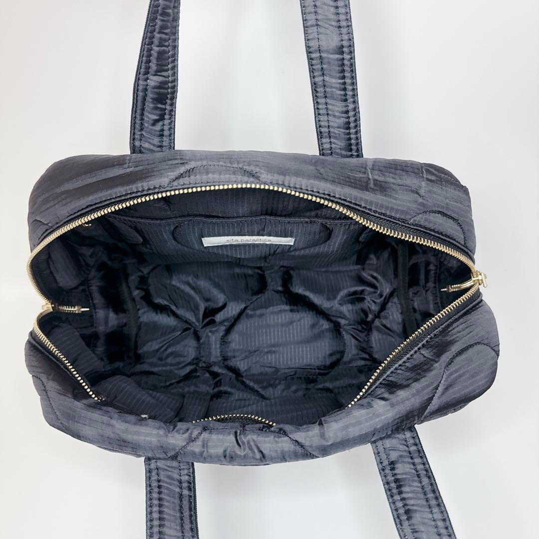 【タグ付き】SITA PARANTICA キルティングボストン　ブラック